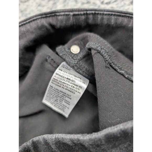 Chicos Jeans Womens 10 Black High Rise Pants Jegging Skinny Stretch Normcore Mom - Picture 5 of 10